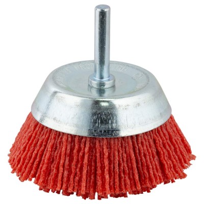 Щетка проволочная чашеобразная Ø75мм хвостовик Ø6мм нейлоновая SIGMA 9015471
