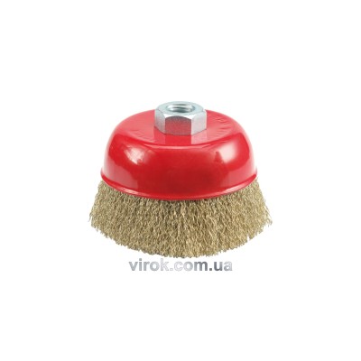 Щетка проволочная чашеобразная VOREL ?=75 мм с гайкой М14 6970