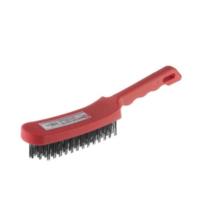 Щетка ручная 6-рядная, пластиковый корпус, стальная проволока Intertool BT-0009