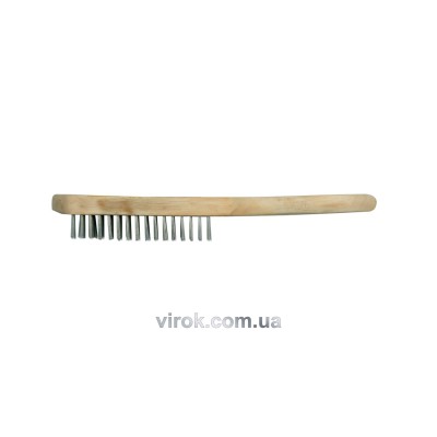 Щетка стальная VOREL 4 ряда 6940