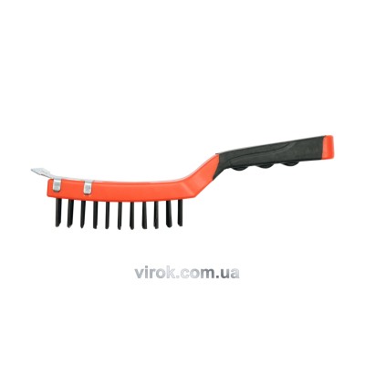 Щетка стальная YATO 200 мм 4 ряда YT-6333