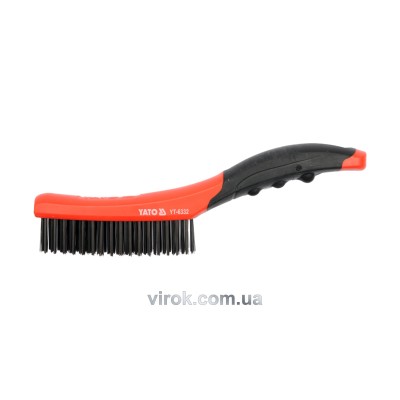 Щетка стальная YATO 260 мм 4 ряда YT-6332