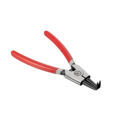 Щипцы для снятия и установки стопорных колец 150мм, изогнутые на разжим Intertool HT-7008