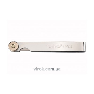 Щупы измерительные YATO 0.02 - 0.5 мм 100 мм 10 шаблонов YT-7222