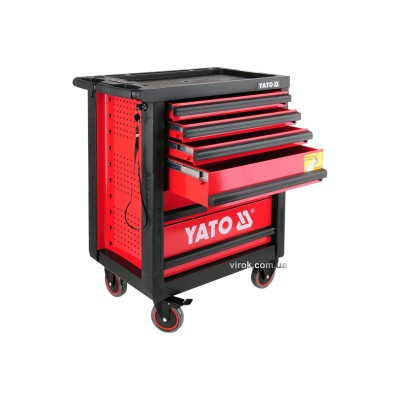Шкаф-тележка для инструментов YATO 958 x 766 x 465 мм с 6 шуфлядами YT-0902