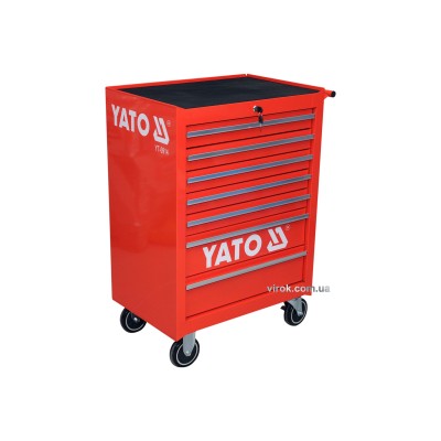 Шкаф-тележка для инструментов YATO 995 х 680 х 458 мм с 7 шуфлядами YT-0914