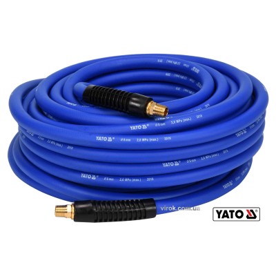 Шланг пневматический гибридный YATO 8 мм x 20 м 1/4" YT-24234