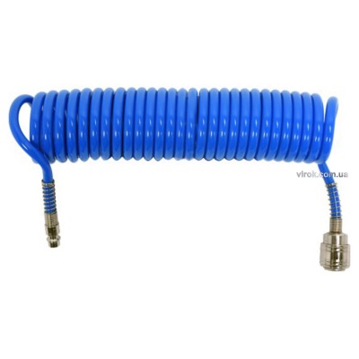 Шланг пневматический спиральный полиуретановый YATO 5.5 х 8 мм 5 м YT-24201