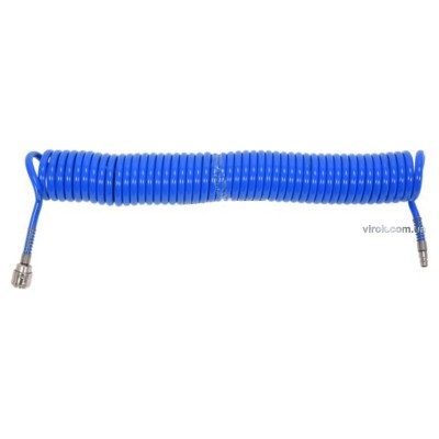 Шланг пневматический спиральный полиуретановый YATO 6.5 х 10 мм 10 м YT-24205