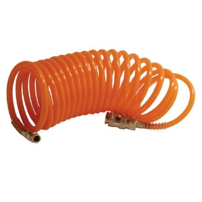 Шланг спиральный с быстроразъемным соединением 15м Intertool PT-1702