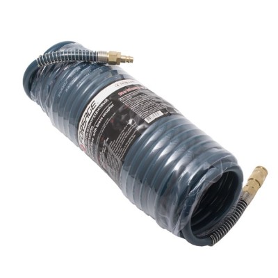 Шланг кручений поліуретановий 10мм х 14мм х 20м з швидкороз'ємами (латунь, максимальний тиск - 15bar, робоча температура від -20 до +60 гр.) Forsage F-1410-20M