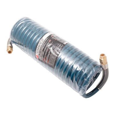 Шланг кручений поліуретановий 12 х 18мм х 10м з різьбовими наконечниками зовніш. різьблення 1/2" (латунь, максимальний тиск - 15bar, робоча температура про Forsage F-1812-10M