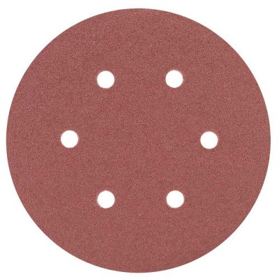 Шлифовальный круг 6 отверстий Ø150мм P80 10шт SIGMA 9122251