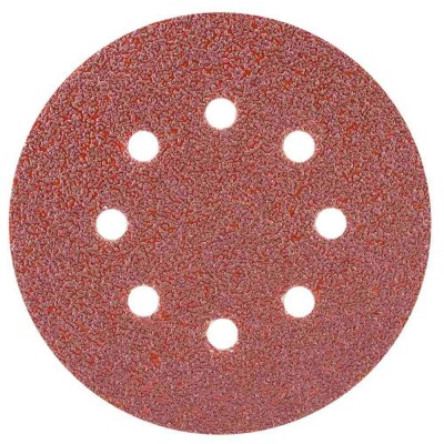 Шлифовальный круг 8 отверстий Ø125мм P40 10шт SIGMA 9122631 Шлифовальный круг 8 отверстий Ø125мм P40 10шт SIGMA 9122631