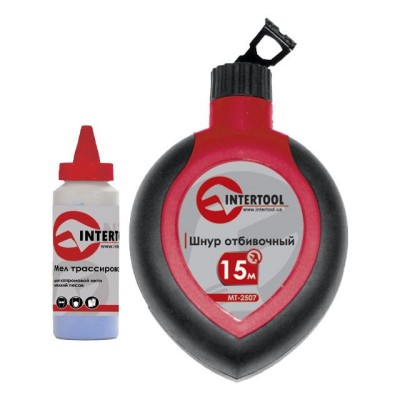 Шнур отбивочный 30м с корректором Intertool MT-2506