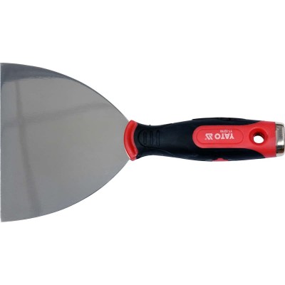 Шпатель з нержавіючої сталі, шліфований YATO, 125 мм, двокомпонентна ручка з гніздом з 4 викрутк. вс YT-52760