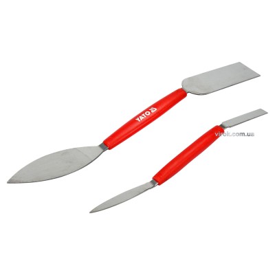 Шпателя штукатурные двусторонние YATO 8 х 192 мм и 26 х 254 мм 2 шт YT-52780