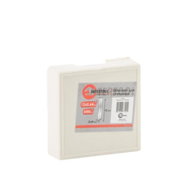 Шпилька для степлера PT-1611 12мм d=0.64мм 6000шт/упак Intertool PT-8712