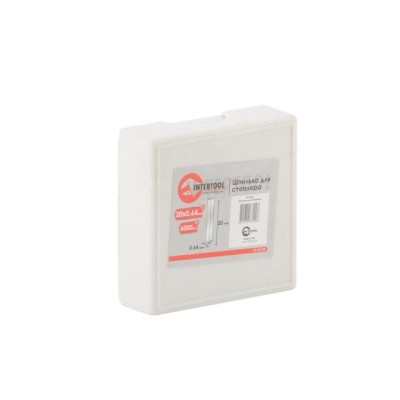 Шпилька для степлера PT-1611 20мм d=0.64мм 6000шт/упак Intertool PT-8720