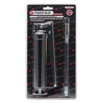 Шприц важільно-плунжерний для нагнітання густого мастила з гнучким наконечником 120гр., у блістері Forsage F-887120F
