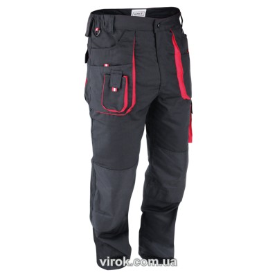 Штани робочі YATO червоно-чорні, розмір L YT-8027
