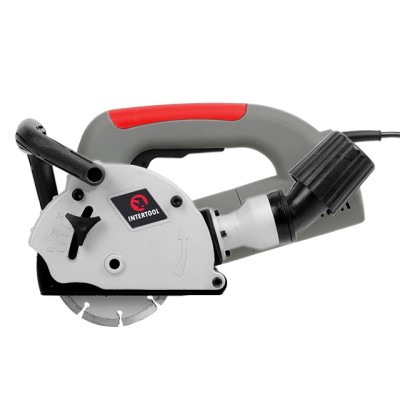 Штроборез 1400Вт, 9000 об/мин, диск 125мм, гл. пропила 8-30мм, шир. пропила 8-26мм Intertool DT-0200