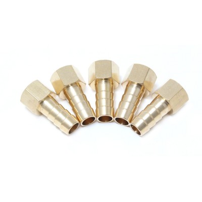 Штуцер пневматический внутр. резьба 1/4"- "елочка" 8мм, к-т 5шт. Forsage F-FFH04/05K