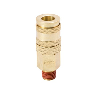 Соединение быстросъемное усиленное с фиксатором MT 1/4" латунь SIGMA 7021611
