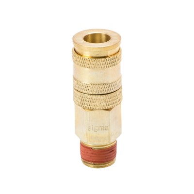 Соединение быстросъемное усиленное с фиксатором MT 3/8" латунь SIGMA 7021621