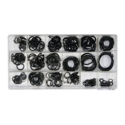 Стопорні кільця зовнішні та внутрішні YATO ?6-20 мм 225 шт YT-06882