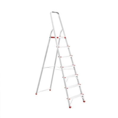 Стремянка алюминиевая 7 ступеней, высота до платформы 1500мм Intertool LT-1007