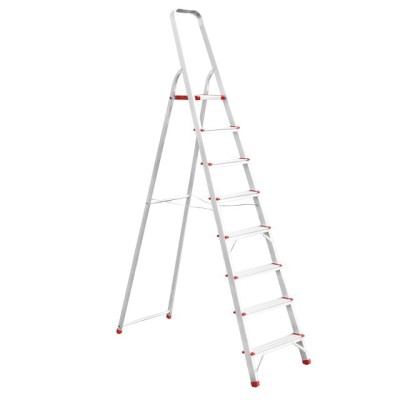 Стремянка алюминиевая 8 ступеней, высота до платформы 1720мм Intertool LT-1008