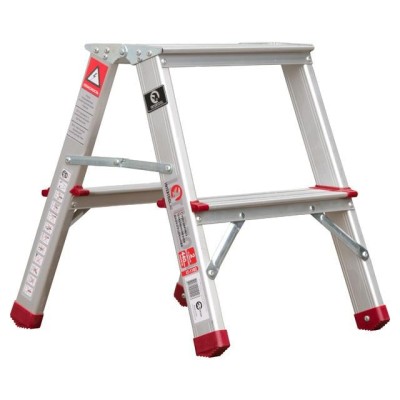Стремянка алюминиевая двусторонняя 2 ступени, высота 440мм Intertool LT-1102