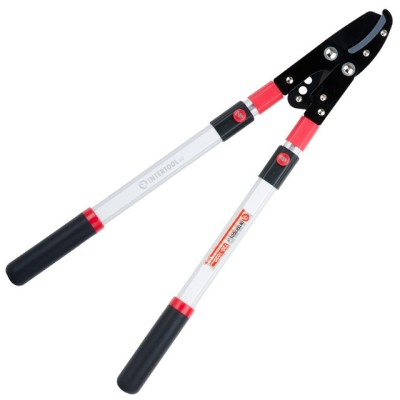 Сучкорез садовый для обрезки веток с телескопическими ручками, 680-1020 мм Intertool FT-1116