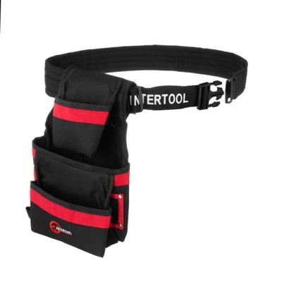 Сумка поясная слесарно-строительная, 3 кармана, полиэстер Intertool SP-1014