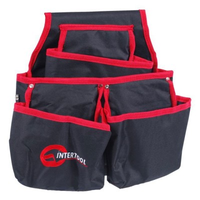 Сумка поясная слесарно-строительная, 4 кармана, полиэстер Intertool SP-1031