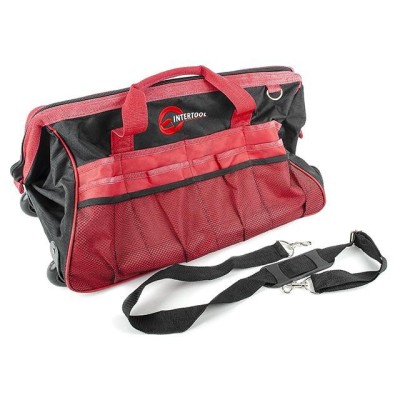 Сумка візок для інструментів з телескопічною ручкою 510мм*290мм*360мм Intertool BX-9007