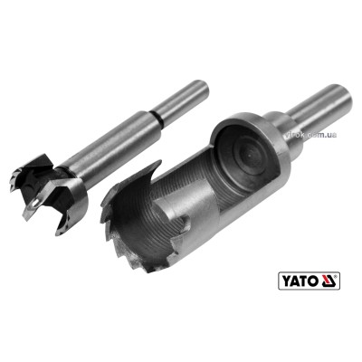 Сверла по дереву: коронка и фреза YATO 25 мм 110/90 мм 2 шт YT-33832