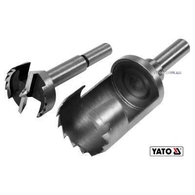 Свердла по дереву: коронка та фреза YATO 35 мм 110/90 мм 2 шт YT-33834