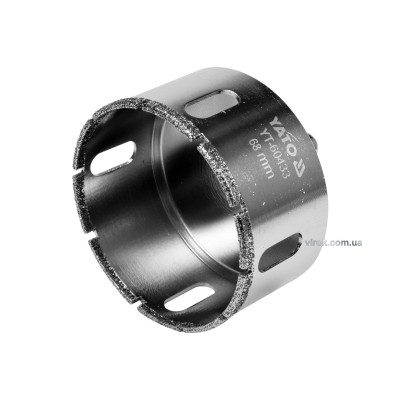 Свердло алмазне по гресу та кераміці YATO 68 мм YT-60433