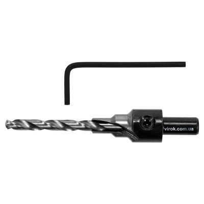 Свердло конфірматне по дереву YATO 5/7 x 8 мм + шестигранний ключ YT-33022