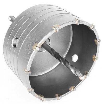 Свердло корончасте по бетону 105мм + перехідник SDS Plus 100мм Intertool SD-7105