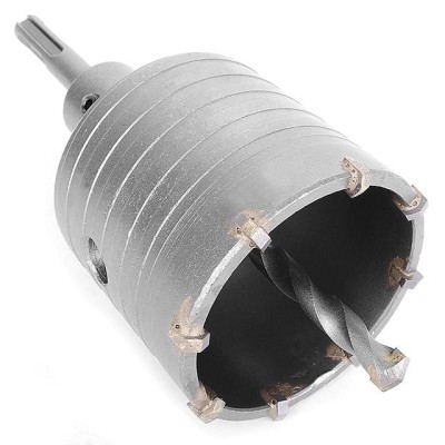 Свердло корончасте по бетону 65мм+перехідник SDS Plus 100мм Intertool SD-7065