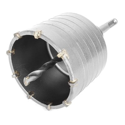 Свердло корончасте по бетону 75мм+перехідник SDS Plus 100мм Intertool SD-7075