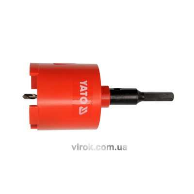 Свердло коронка алмазне YATO 82 мм із шестигранним хвостовиком YT-6046
