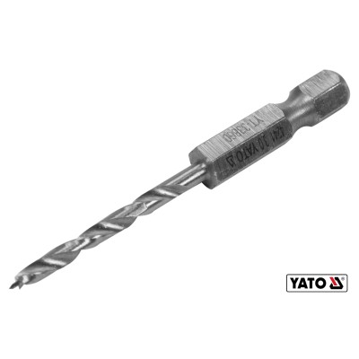 Свердло по дереву спіральне YATO ?3 x 65/35 мм HEX 1/4" HSS 4241 YT-33860