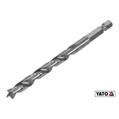 Свердло по дереву спіральне YATO ?7 x 90/55 мм HEX 1/4" HSS 4241 YT-33864
