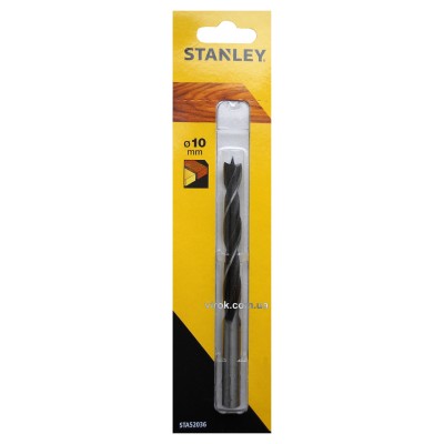 Свердло по дереву STANLEY 10 мм STA52036-QZ Свердло по дереву STANLEY 10 мм STA52036-QZ