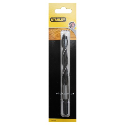 Свердло по дереву STANLEY 12 мм STA52041-QZ Свердло по дереву STANLEY 12 мм STA52041-QZ
