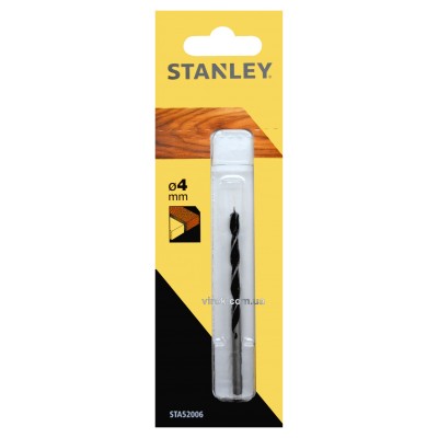 Свердло по дереву STANLEY 4 мм STA52006-QZ Свердло по дереву STANLEY 4 мм STA52006-QZ